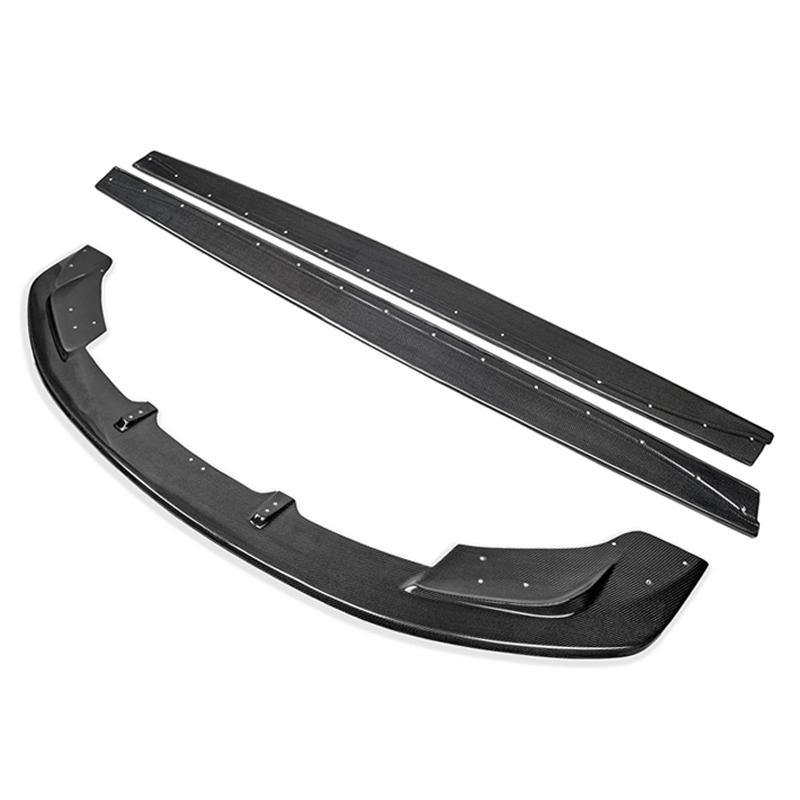 2015-20 BMW F82 M4 Carbon Fiber Front Splitter & Side Skirts image 1