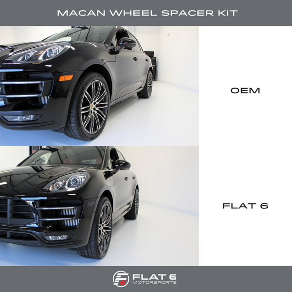 Flat 6 Motorsports Porsche Macan wheel spacer kit