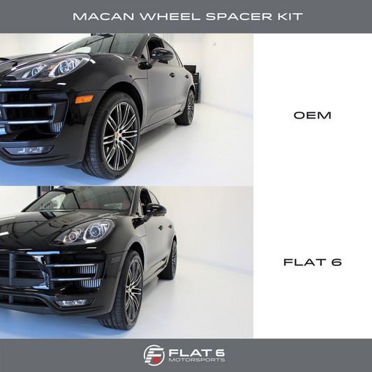 Flat 6 Motorsports Porsche Macan wheel spacer kit