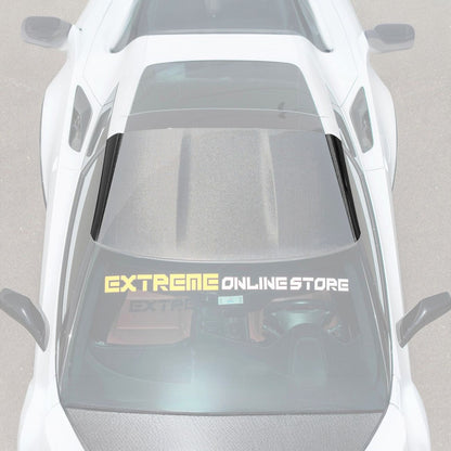 Corvette C7 Carbon Fiber Roof Side Trim Panel Cover Overlays image 1