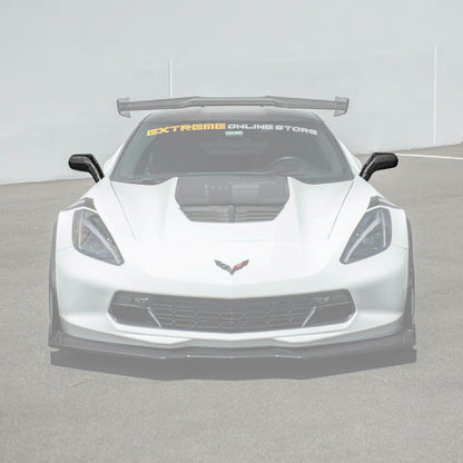 Corvette C7 Dry Carbon Fiber Side Mirror Cover Overlays image 1