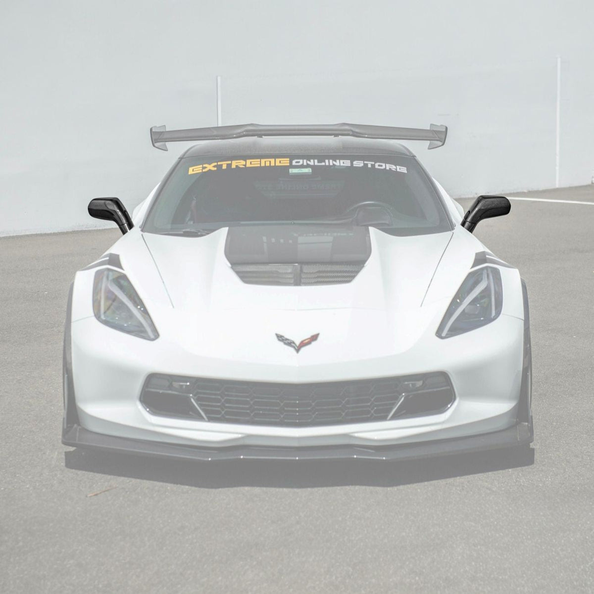 Corvette C7 Dry Carbon Fiber Side Mirror Cover Overlays image 3
