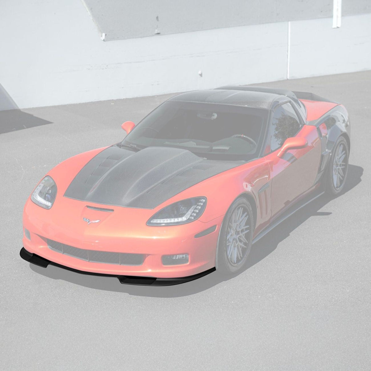 Corvette C6 ZRA1 Style Front Bumper Lip Splitter image 1