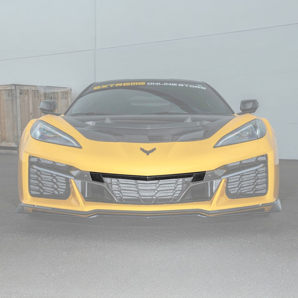 Corvette C8 Carbon Fiber Front Grille Tow Cover Kit image 3