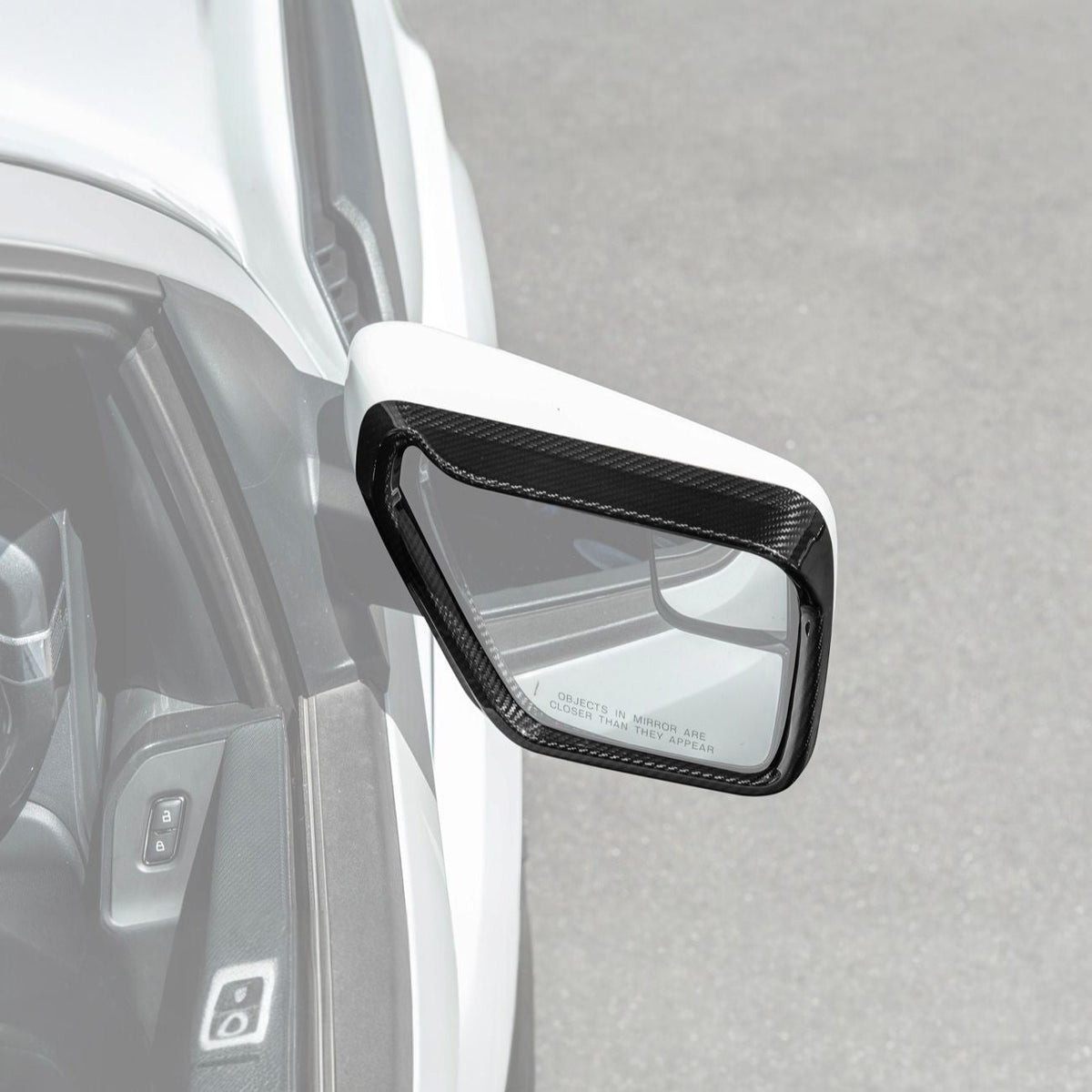2021-Up Ford F-150 Carbon Fiber Factory Style Side Mirror Frame image 1