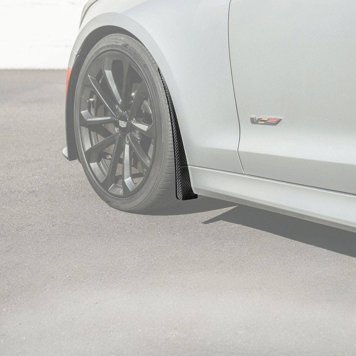 2016-2019 Cadillac ATS-V Dry Carbon Fiber Front Mud Flaps Splash Guards image 3