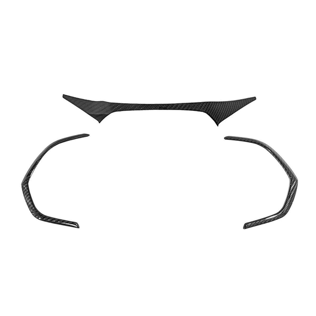 Corvette C7 Dry Carbon Fiber Gauge Cluster Trim Cover Set image 2