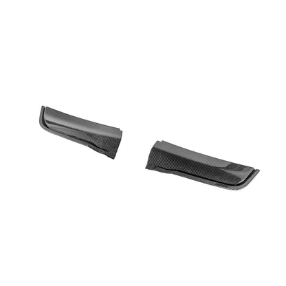 2021-Up Ford F-150 Carbon Fiber Raptor R Style Front Hood Vent Side Trim Bezel Replacements image 2