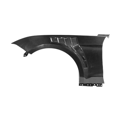 2018-2023 Ford Mustang Dry Carbon Fiber GT500 Style Side Vented Fender Pair image 2