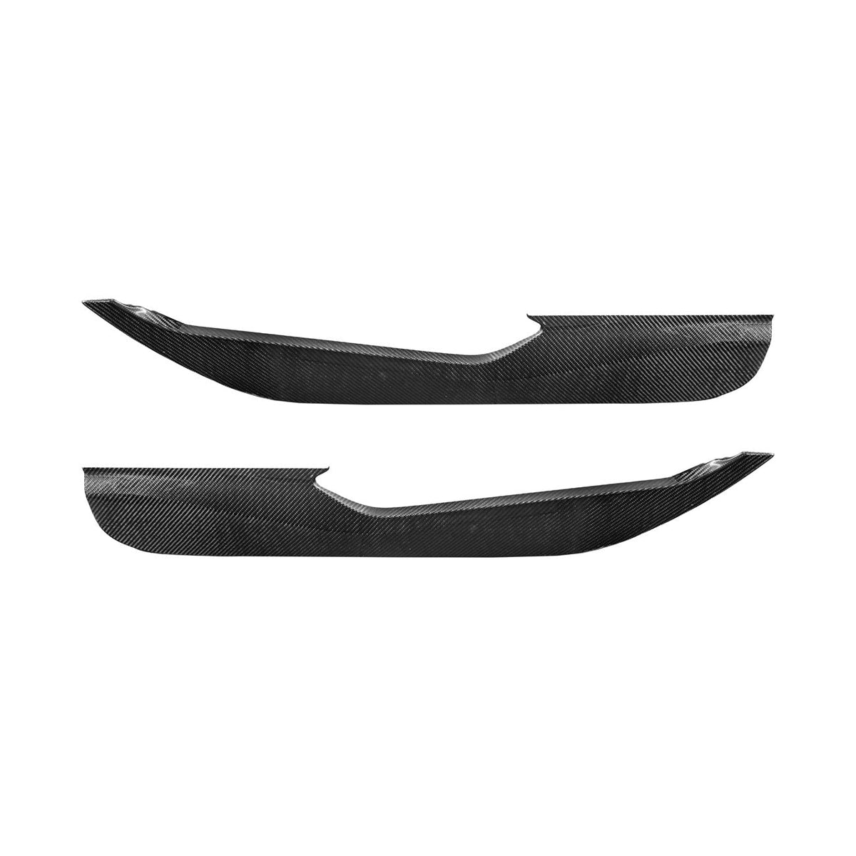 Corvette C8 Dry Carbon Fiber Interior Front Lower Door Kick Panel Cover Overlays image 2