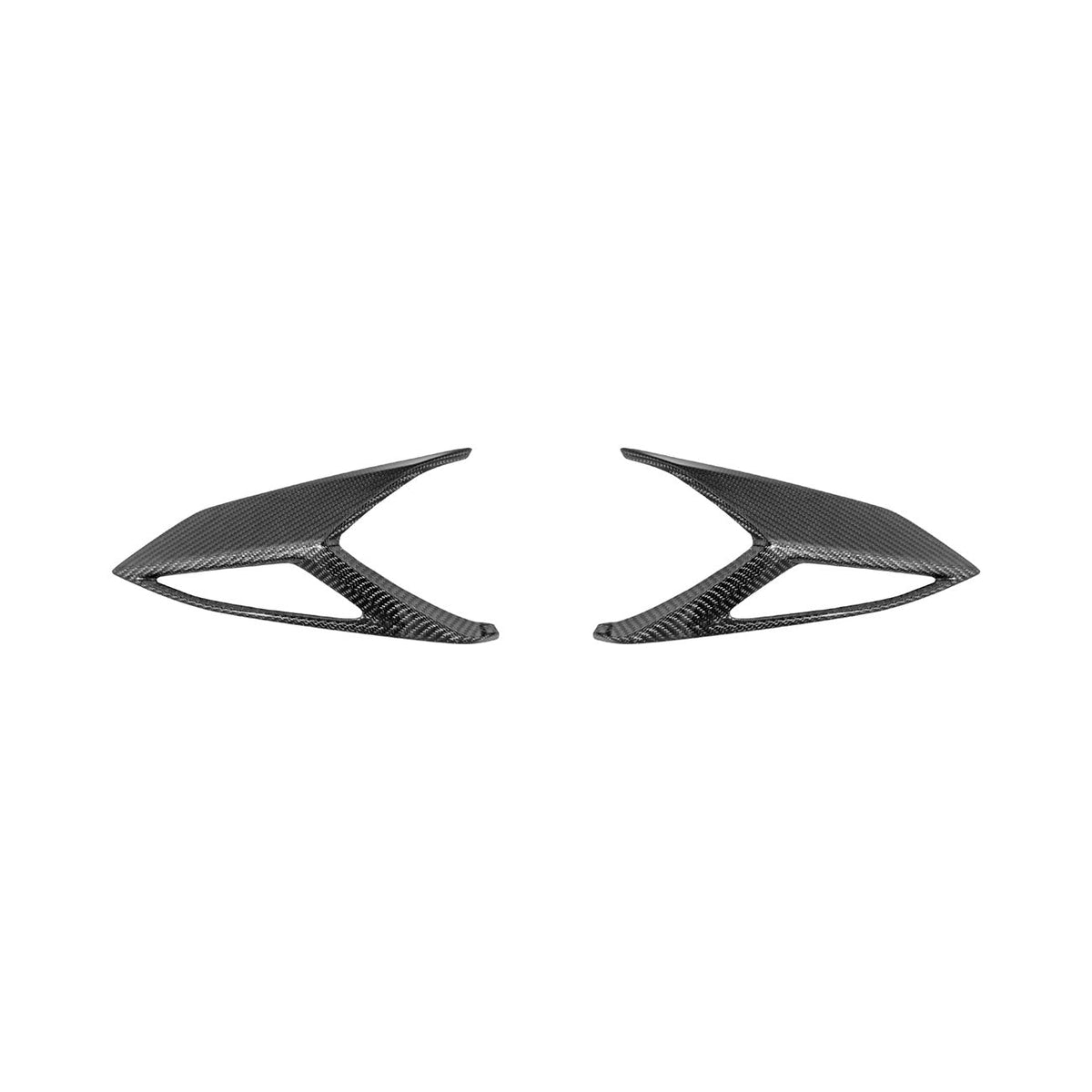 Corvette C8 Dry Carbon Fiber Rear Taillight Side Trim Panel Cover Overlays image 2