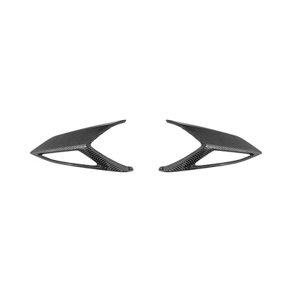 Corvette C8 Dry Carbon Fiber Rear Taillight Side Trim Panel Cover Overlays image 2