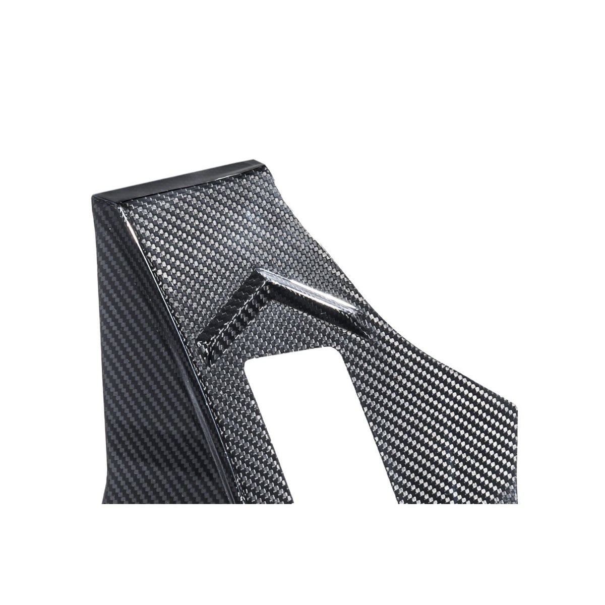 Corvette C8 Dry Carbon Fiber Rear Hatch Hinge Pillar Trim Cover Overlays image 2