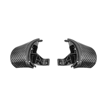 Corvette C6 Dry Carbon Fiber Steering Wheel Button Control Bezel Covers image 2