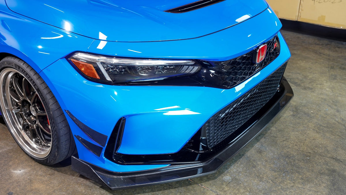 Carbon Fiber Front Bumper Canards- 2023 - Current Honda FL5 Civic Type R