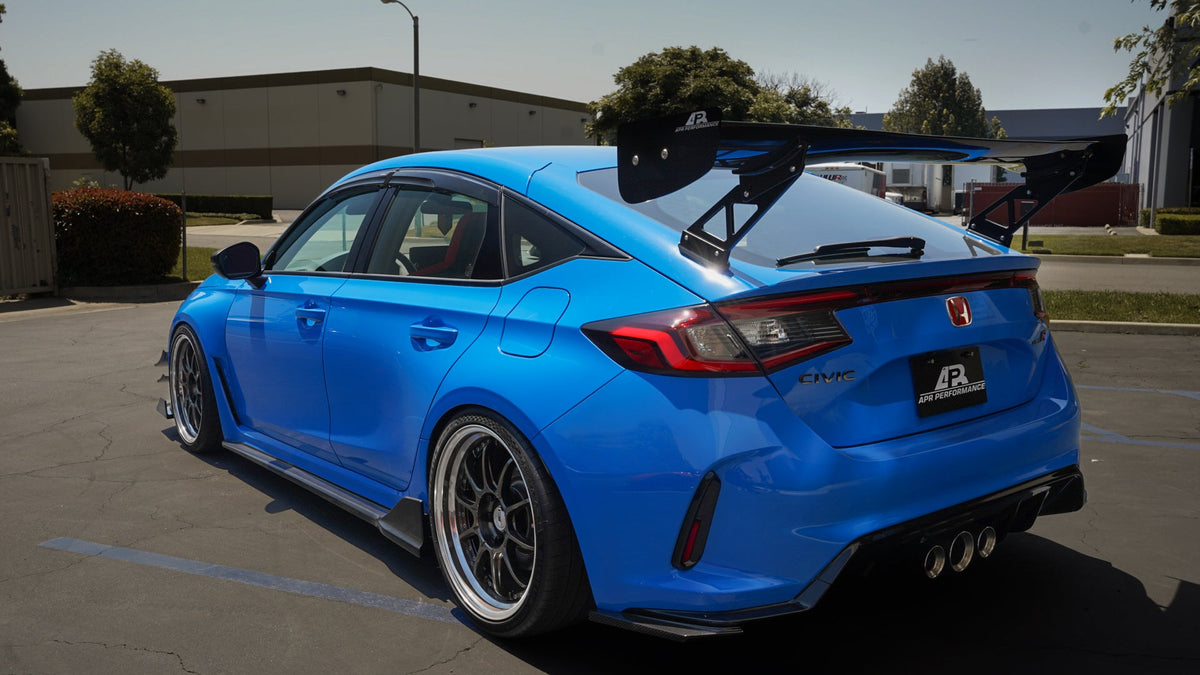 GTC-300 67"  Carbon Fiber Adjustable Wing - 2023-Current Honda FL5 Civic Type R