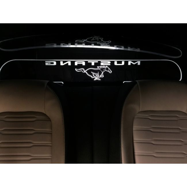 2015-Up Ford Mustang Coupe WindRestrictor® Rear Add On Glow Plate image 4