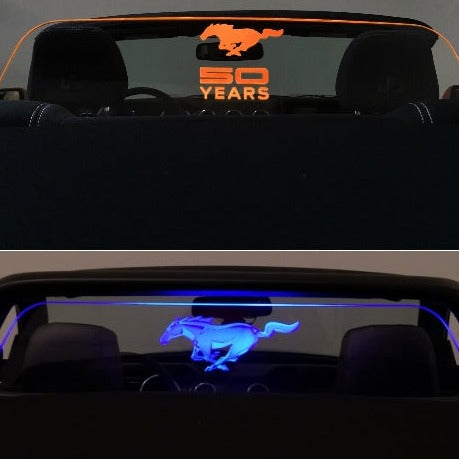 2015+ Mustang Convertible WindRestrictor® Add On Front Mount image 6