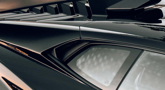 Novitec carbon fiber side window air intakes for Lamborghini Huracan