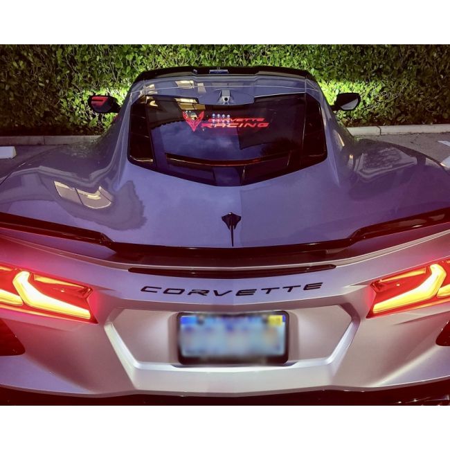 WindRestrictor® C8 Coupe Rear Add On Glow Plate image 2
