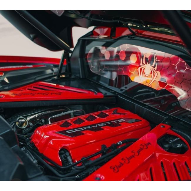 WindRestrictor® C8 Coupe Rear Add On Glow Plate image 9