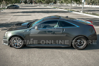 2009-15 Cadillac CTS-V Coupe Carbon Fiber Side Skirts image 10