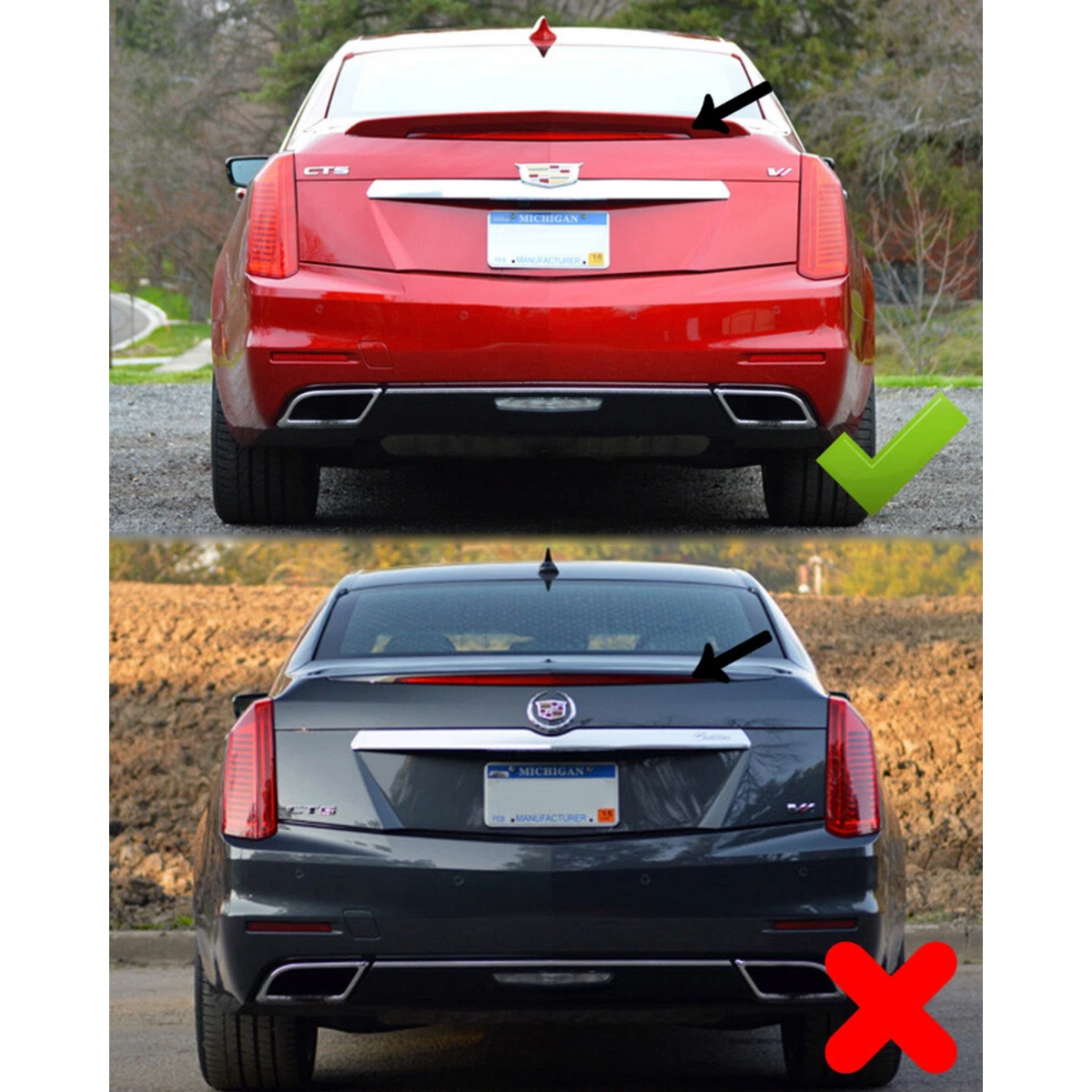 2016-19 Cadillac CTS-V Carbon Fiber Rear Spoiler image 73