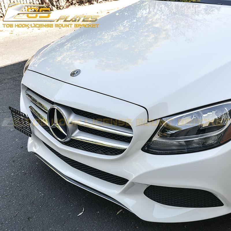 2015-Up Mercedes-Benz C-Class W205 Tow Hook License Plate Mount Bracket image 9