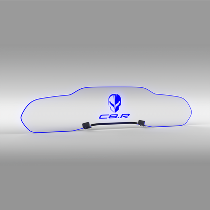 WindRestrictor® C8 Coupe Rear Add On Glow Plate image 28
