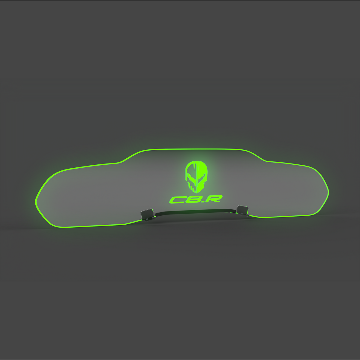 WindRestrictor® C8 Coupe Rear Add On Glow Plate image 26