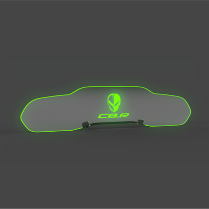 WindRestrictor® C8 Coupe Rear Add On Glow Plate image 26