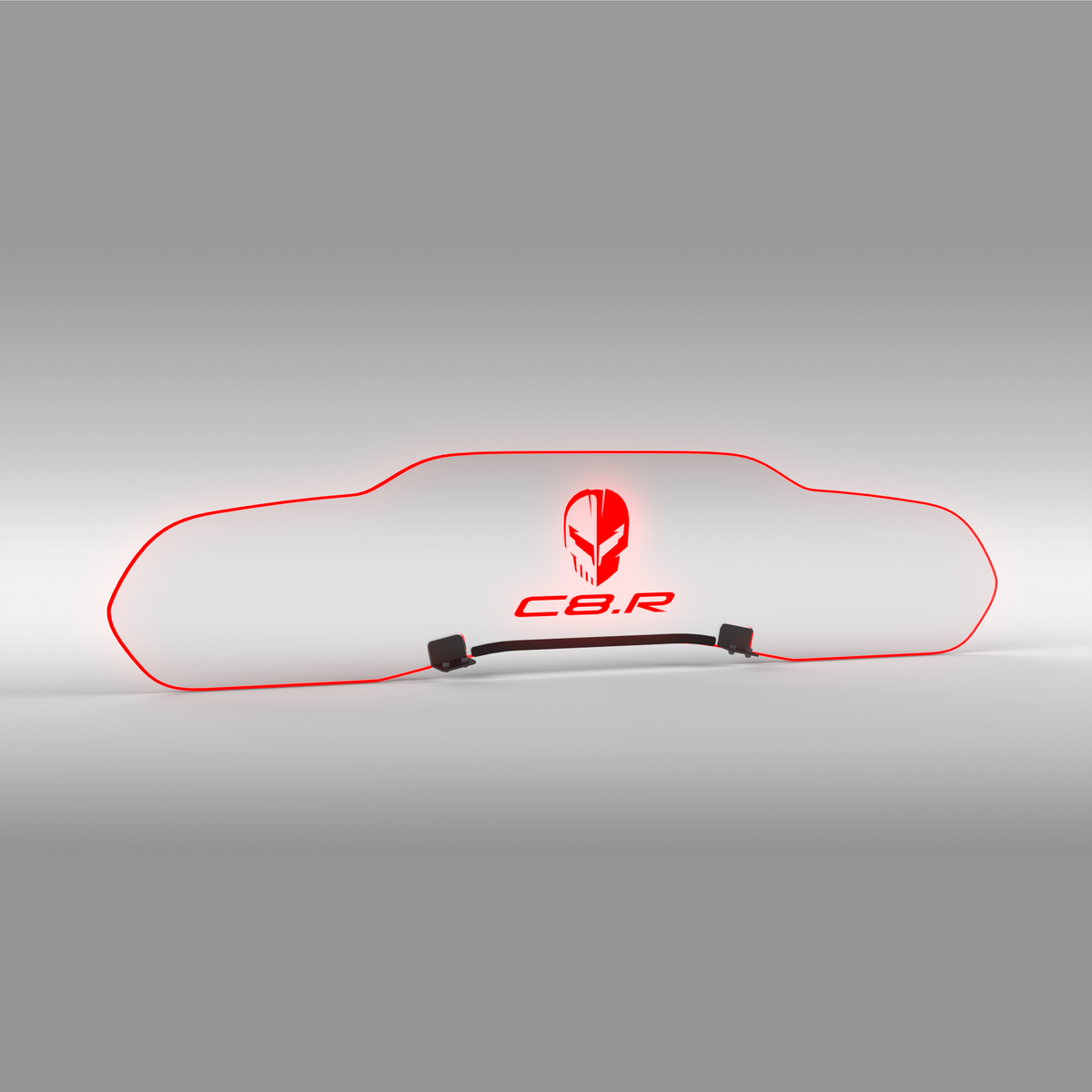 WindRestrictor® C8 Coupe Rear Add On Glow Plate image 29