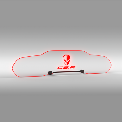 WindRestrictor® C8 Coupe Rear Add On Glow Plate image 29