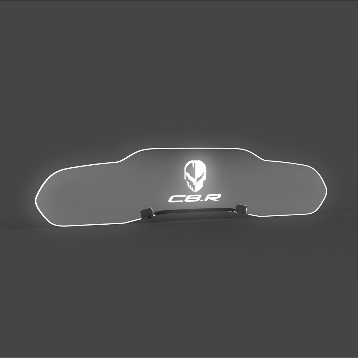 WindRestrictor® C8 Coupe Rear Add On Glow Plate image 27