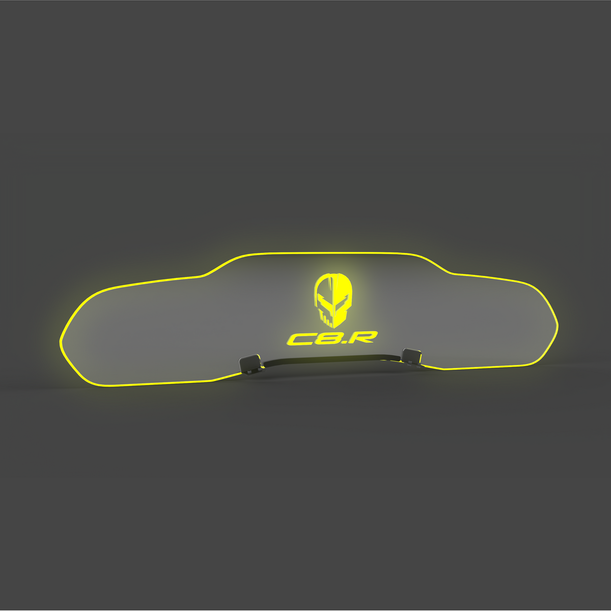 WindRestrictor® C8 Coupe Rear Add On Glow Plate image 25