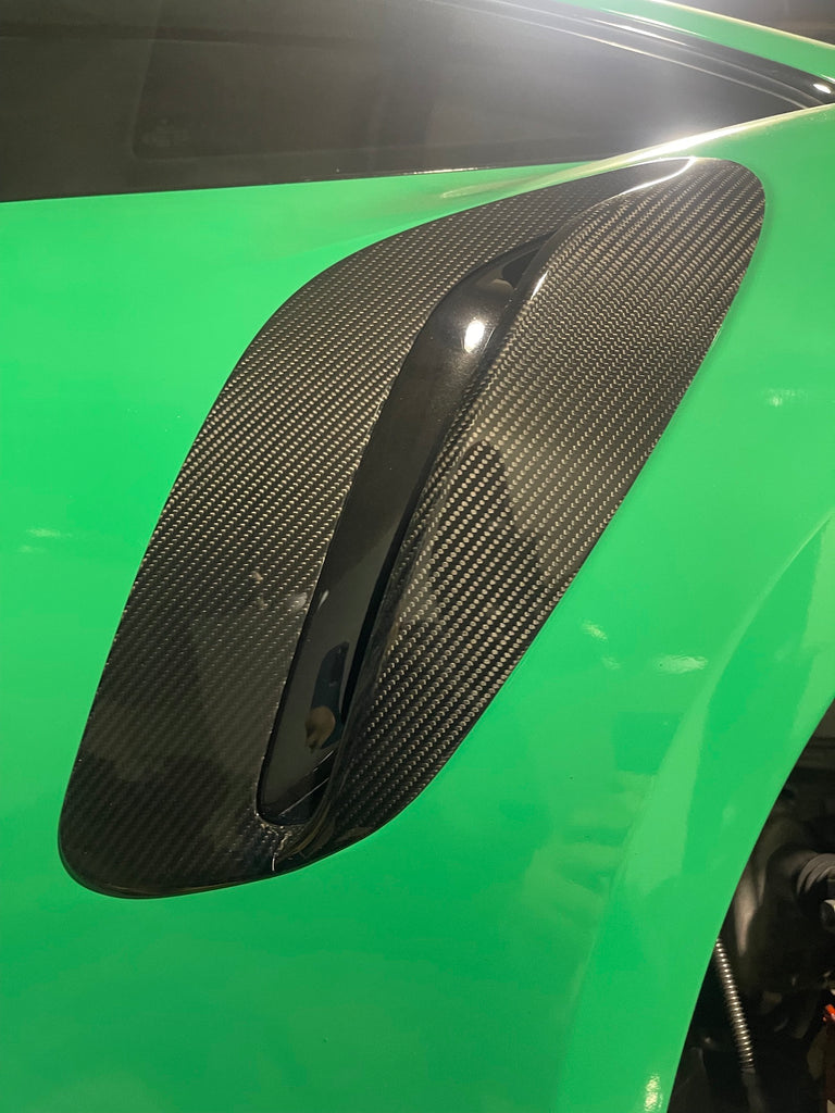 TechArt carbon fiber air intake for Porsche 992 Turbo