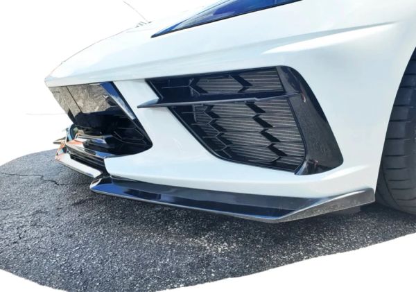 Atomic 6 Carbon Wingless Carbon Flash Front Spoiler | C8 Corvette 2020-2023