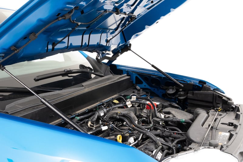 Rough Country Hydraulic Hood Struts installed on Ford Maverick