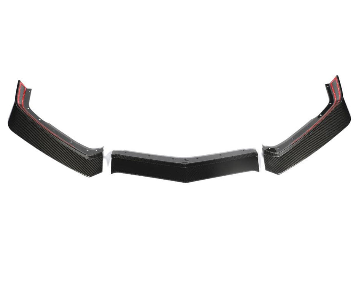 Corvette C8 | Z06 Style Front Splitter for Corvette Stingray 3 Piece Design