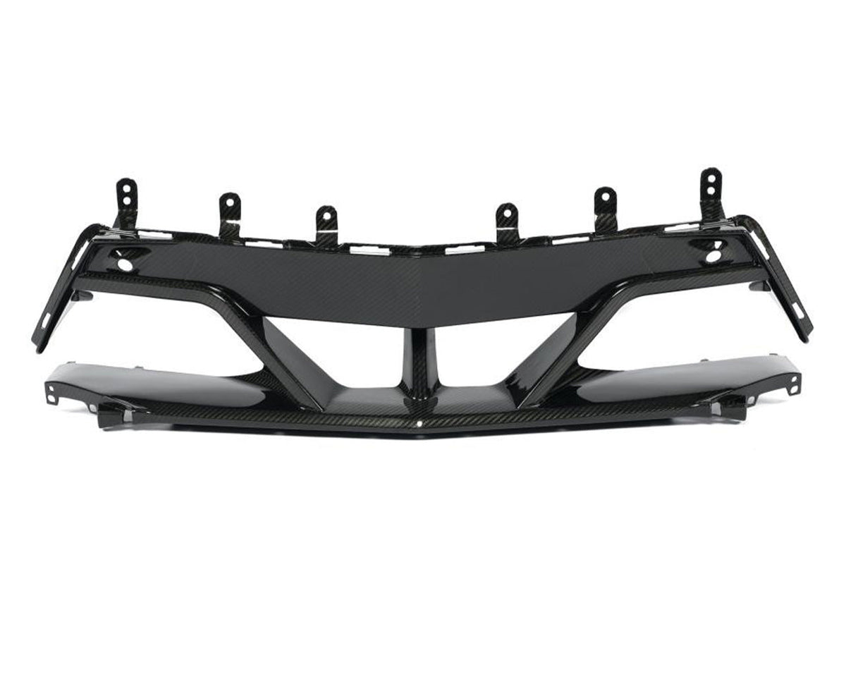 Corvette C8 Pre-Preg Carbon Fiber Functional Front Bumper Center Grille Bezel 2020+