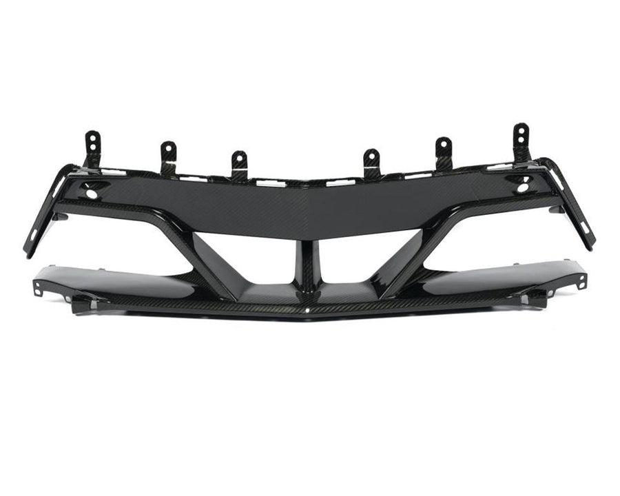 Corvette C8 Pre-Preg Carbon Fiber Functional Front Bumper Center Grille Bezel 2020+