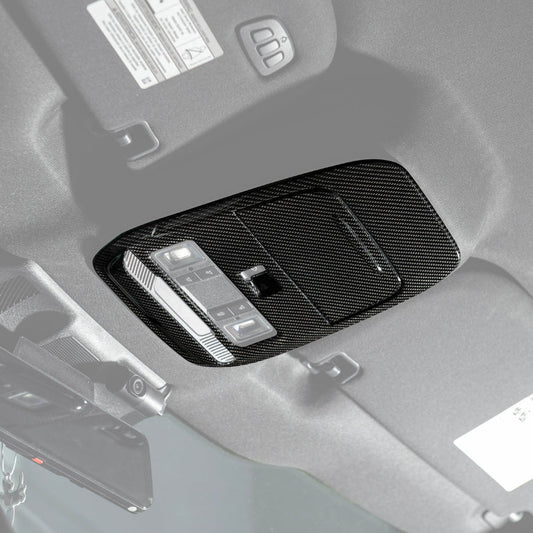 2021-Up Ford F-150 Dry Carbon Fiber Overhead Console Front Map Lamp Frame Panel