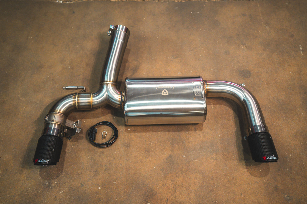 Valvetronic Designs BMW F30 F22 F36 F32 valved axleback exhaust