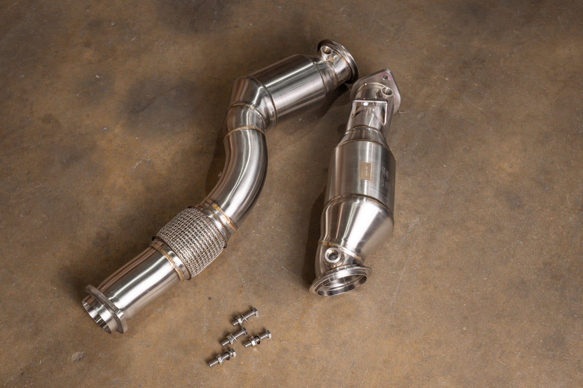 Valvetronic Designs BMW G8X M2 M3 M4 400 Cell Catted Downpipes