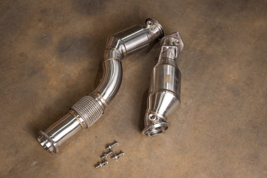 Valvetronic Designs BMW G8X M2 M3 M4 400 Cell Catted Downpipes