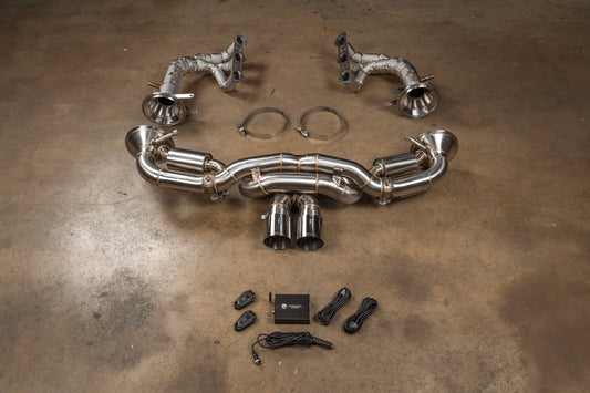 Valvetronic Designs Porsche 992 GT3 GT3 RS valved sport exhaust system