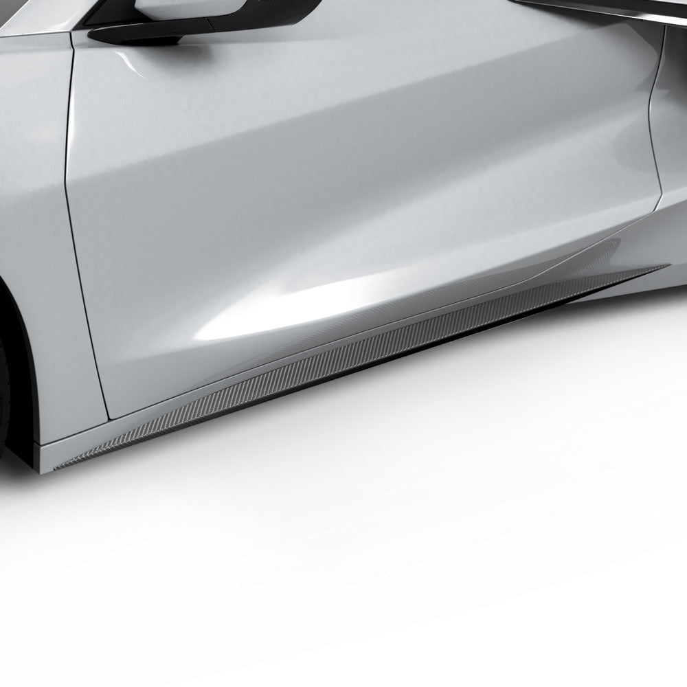 Vicrez Lower Skirt Vinyl vz102297 | Corvette C8 2020-2026