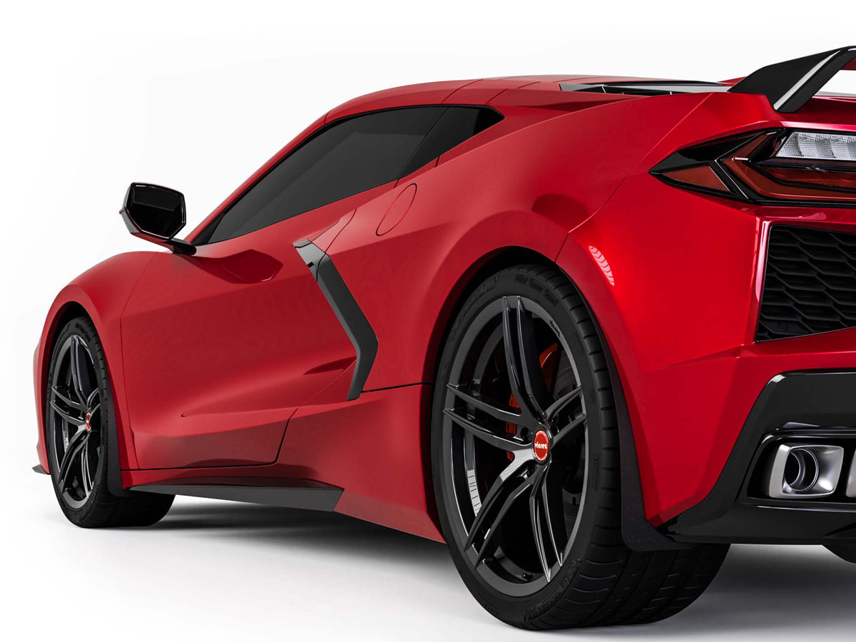 Vicrez Mud Flaps Front and Rear vz101674 | Chevrolet Corvette C8 2020-2026