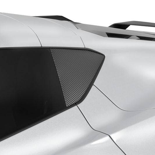 Vicrez Quarter Window Blackout Vinyl vz102298 | Corvette C8 2020-2026