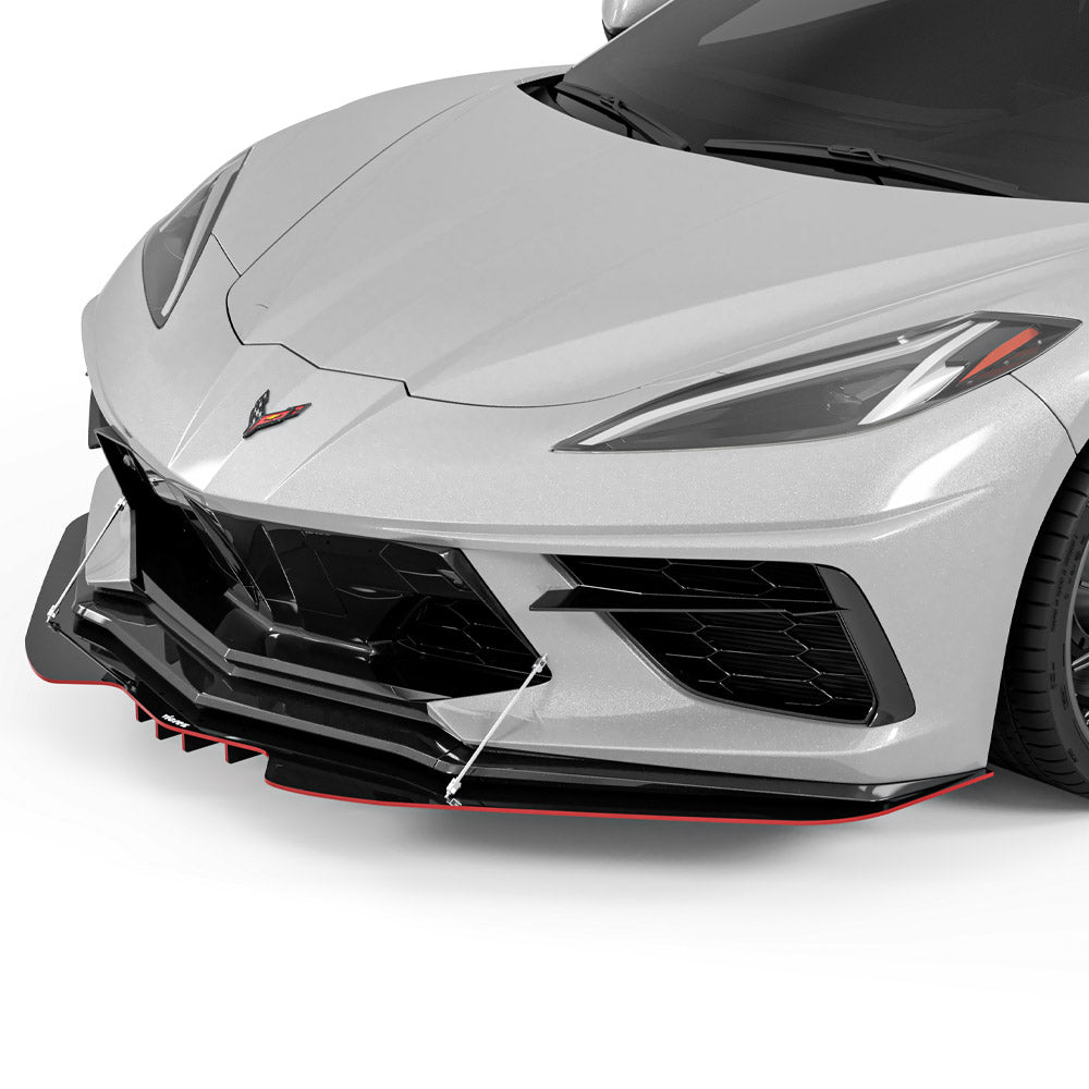Vicrez R1 Front Bumper Lip Splitter vz102103 | Chevrolet Corvette C8 2020-2026